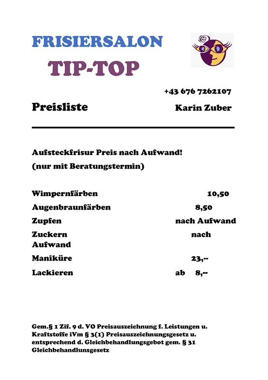 Preisliste