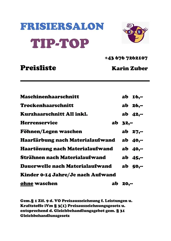 Preisliste