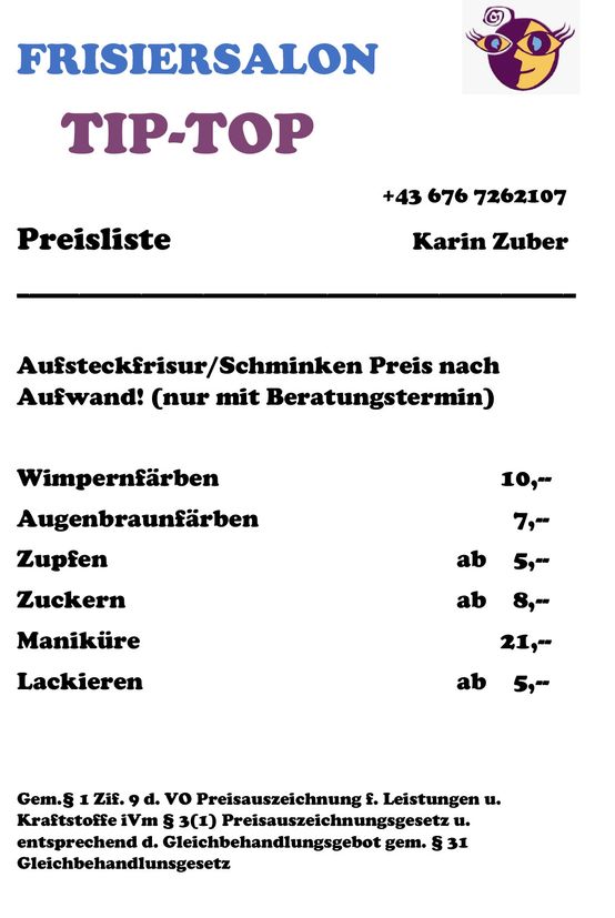 Preisliste